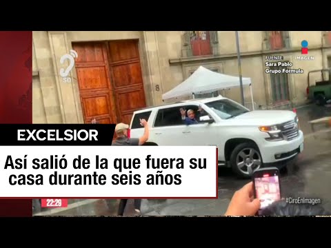 López Obrador abandona Palacio Nacional para dirigirse a su residencia en Tlalpan