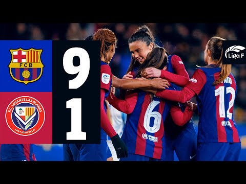 LIGA F | FC BARCELONA 9 vs 1 LEVANTE LAS PLANAS 🔵🔴