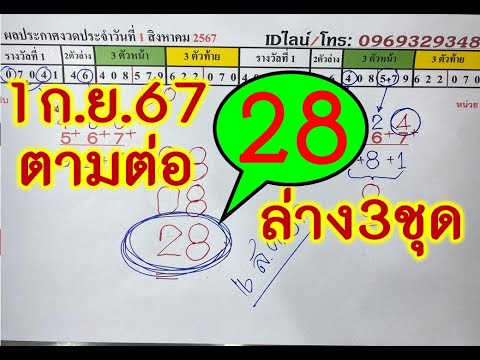 สูตรนี้เข้า28ตรงๆรีบดู2ตัวล่าง