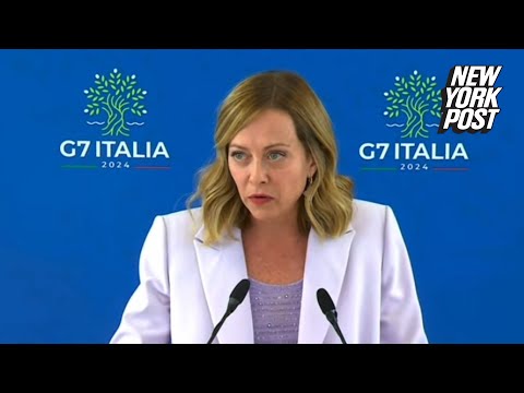 Italian Prime Minister Giorgia Meloni stands by Israel at G7