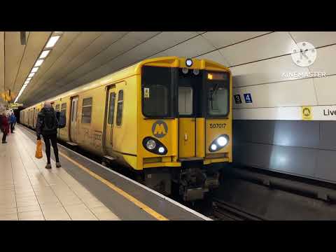 Merseyrail Trains At Liverpool Central, Wirral Line (01/03/2023)