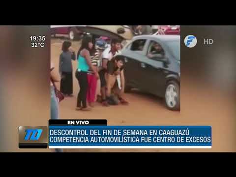 Descontrol en Caaguazú el fin de semana