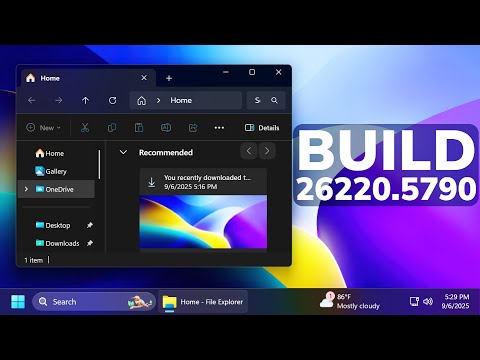 New Windows 11 25H2 Build 26220.5790 – New File Explorer Features, New AI Features and Fixes (Dev)