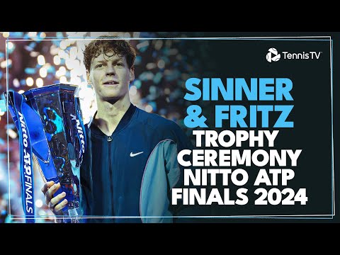 Jannik Sinner & Taylor Fritz Trophy Ceremony & Speech | Nitto ATP Finals 2024