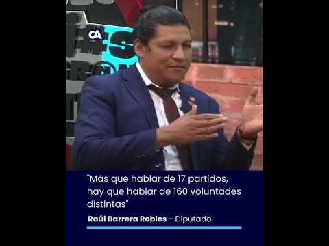Diputado Raúl Barrera señala diferencias entre integrantes de partidos en el Congreso