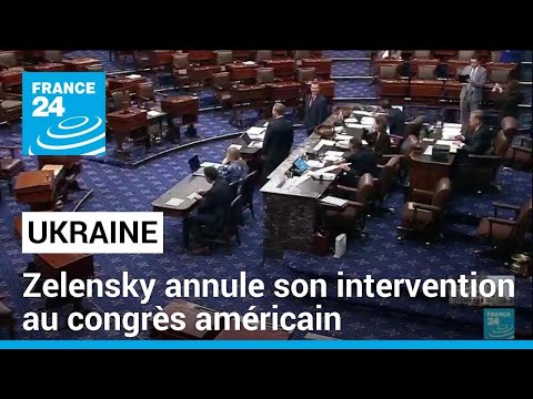 Guerre en Ukraine : Zelensky a annulé son intervention au congrès américain • FRANCE 24