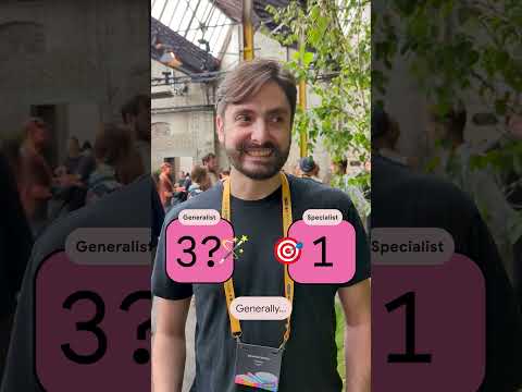 Generalist or specialist? Pick a side 👀