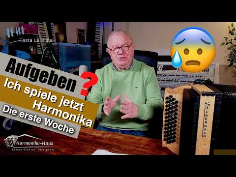Schon aufgeben? Ich spiele jetzt  (noch) Harmonika