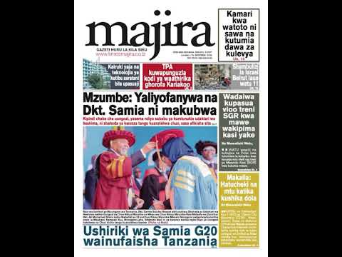 MAGAZETI YA TANZANIA LEO JUMATATU 25/11/2024