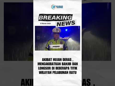 Akibat Hujan Deras, Banjir dan Longsor Terjadi di Wilayah Kabupaten Sukabumi #sukabumi #longsor