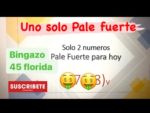 Un solo Pale fuerte hoy sábado 26/02/2022 para ganar hoy en las loterías