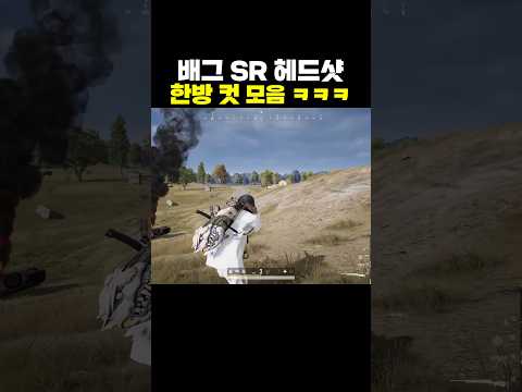 배그 SR 헤드샷 한방 컷 모음ㅋㅋㅋ