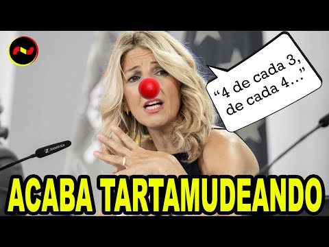 VIRAL RIDI?CULO de Yolanda Di?az TARTAMUDEANDO en una rueda de prensa