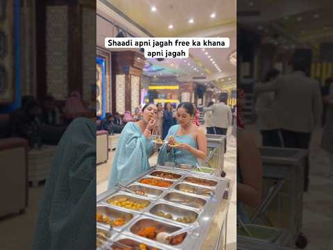 Shadi ka free khana zindabad 😋😌 #chinkiminkicomedy #funny #comedy #wedding #shaadi #weddingday