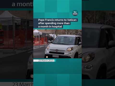 Pope Francis has returned home to the Vatican #itvnews #popefrancis