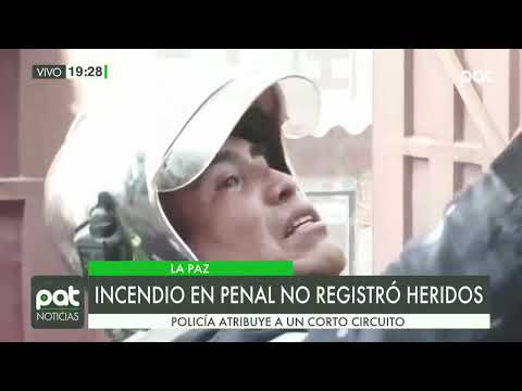 Incendio en el Penal de La Paz no registró heridos
