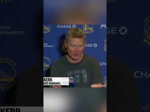 Steve Kerr calls out refs for horrible loose ball foul call before leaving the podium