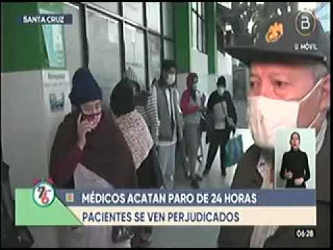 20052022 MEDICOS ACATAN PARO DE 24 HORAS  BOLIVIA TV