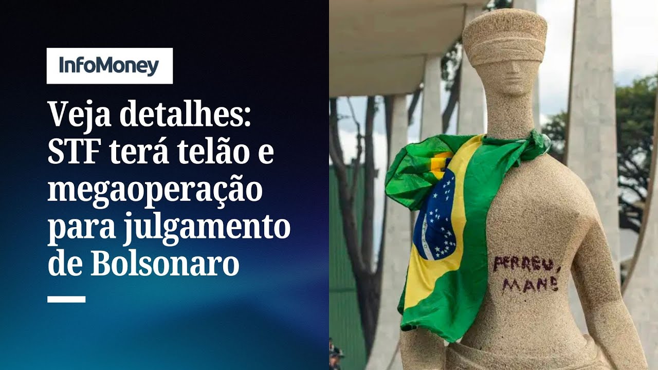 Julgamento de Bolsonaro no STF terá 500 jornalistas telão e público de 33 mil | InfoMoney News