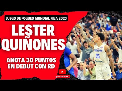 Lester Quiñones el NBA que monta espectáculo Vs Memphis con la selección de RD