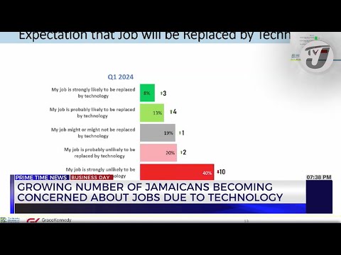 Growing Number of Jamaicans Becoming Concerned About Jobs Due to Technology | TVJ Business Day