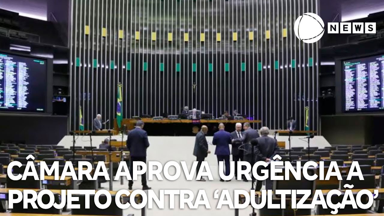 Câmara aprova urgência a projeto contra adultização de crianças e adolescentes