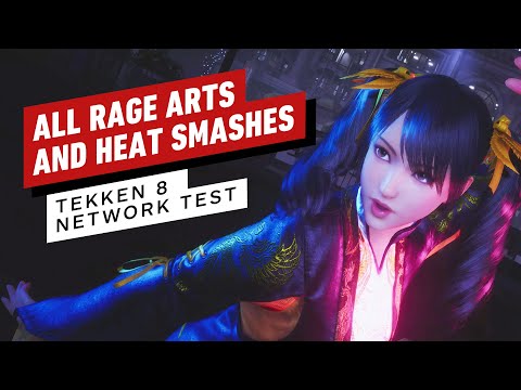 Tekken 8: All Rage Arts and Heat Smashes In Closed Network Test