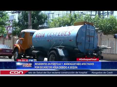 Residentes en Pantoja y Manoguayabo afectados por escasez de agua debido a sequía