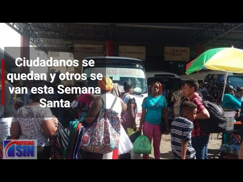 Ciudadanos se desplazan hacia el interior del país por Semana Santa