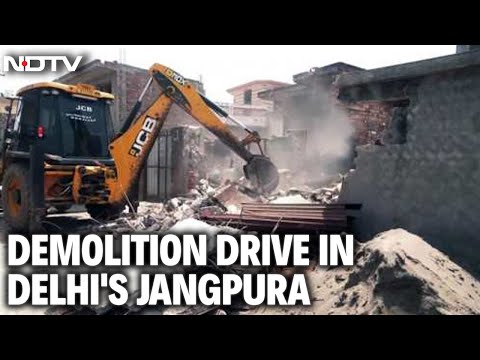 Delhi Demolition Drive | Demolition Drive In Delhi's Jangpura Area After HC Order | LIVE