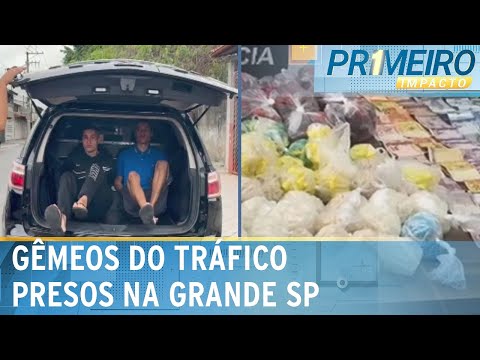 Gêmeos do tráfico são presos e polícia encontra 10 mil porções de droga |Primeiro Impacto (26/06/24)