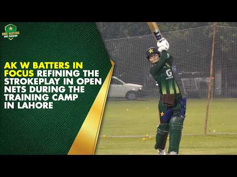 PAK W batters in focus 🎥Refining the Strokeplay in open nets during the training camp in Lahore 🏏