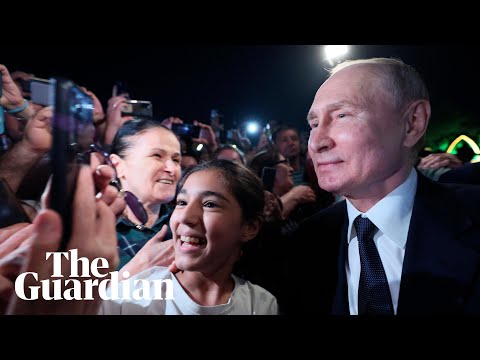 Vladimir Putin makes public appearance in Derbent days after failed coup
