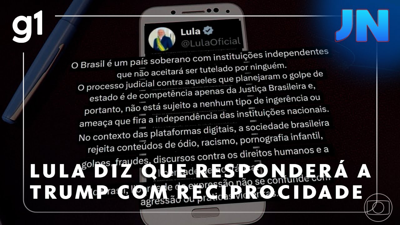 Lula diz que responderá com reciprocidade econômica ao aumento das tarifas de Trump