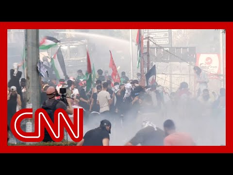 Protests erupt near US embassy in Lebanon amid Gaza hospital blast