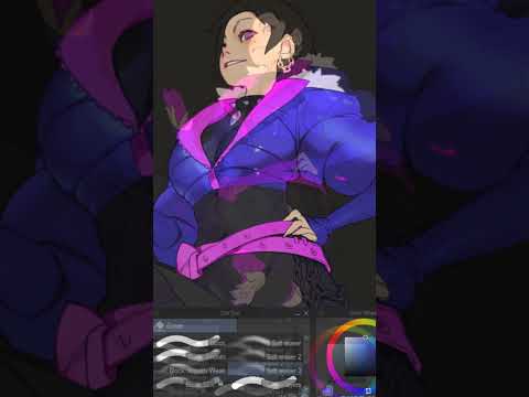 #shorts #streetfighter #art #clipstudiopaint #timelapse #drawingtimelapse #juri #fanart #speedpaint