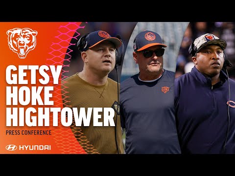 Getsy, Hoke, Hightower preview the Vikings | Chicago Bears video clip