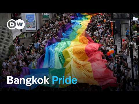 Thousands turn out for Bangkok Pride parade to celebrate same-sex marriage | DW News