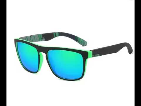Klassische Quadratische Polarisierte Sport Sonnenbrille UV400 Unisex ASMR unboxing