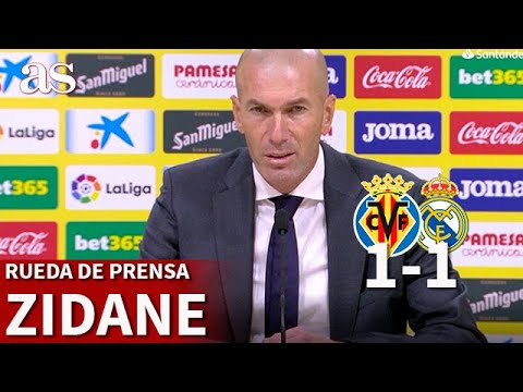 VILLARREAL 1- REAL MADRID 1 | Rueda de prensa de ZIDANE | Diario AS
