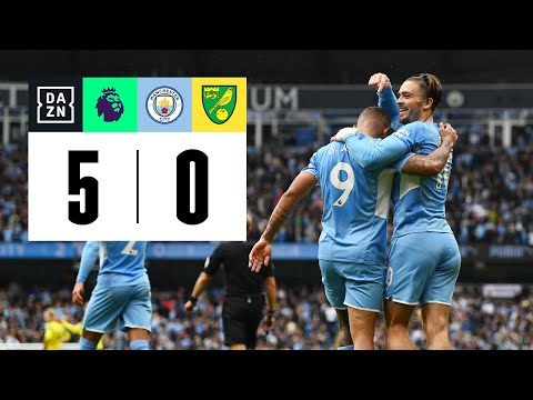 Manchester City vs Norwich (5-0) | Resumen y goles | Highlights Premier League