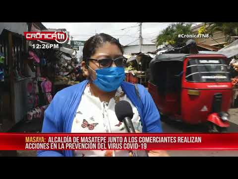 Masatepe: Desinfección constante en Mercado Municipal - Nicaragua