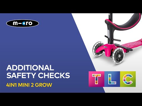 Additional Safety checks for the Mini Micro 4in1 Mini 2 Grow Scooter | Micro Scooters UK