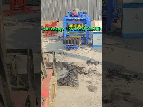 Maquina pequenas de fazer blocos de cimento tamanho, máquina automática de bloques #blocks #house