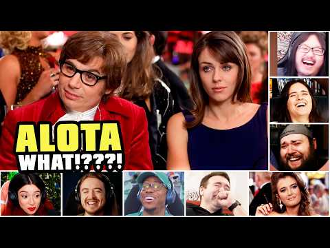 Reactors Reaction To "Austin Powers Blackjack Scene" | First Time Watching Movie Reaction