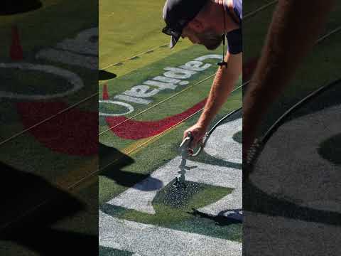 Dodger Stadium is getting prepped for the World Series!