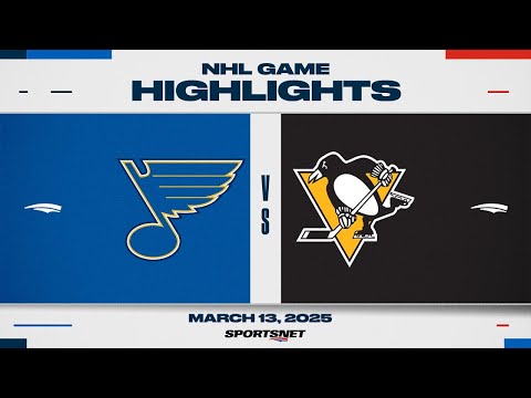NHL Highlights | Blues vs. Penguins - March 13, 2025