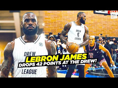 LeBron James Shuts Down TRASH TALKER at The Drew League!! Drops 42 Points & 16 Rebounds