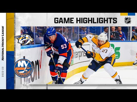 Predators @ Islanders 12/2 | NHL Highlights 2022