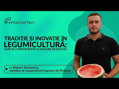 Robert Zamisnicu, membru al cooperativei Legume de Probota- tradiție și inovație în legumicultură